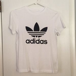 Black And White Adidas T Shirt